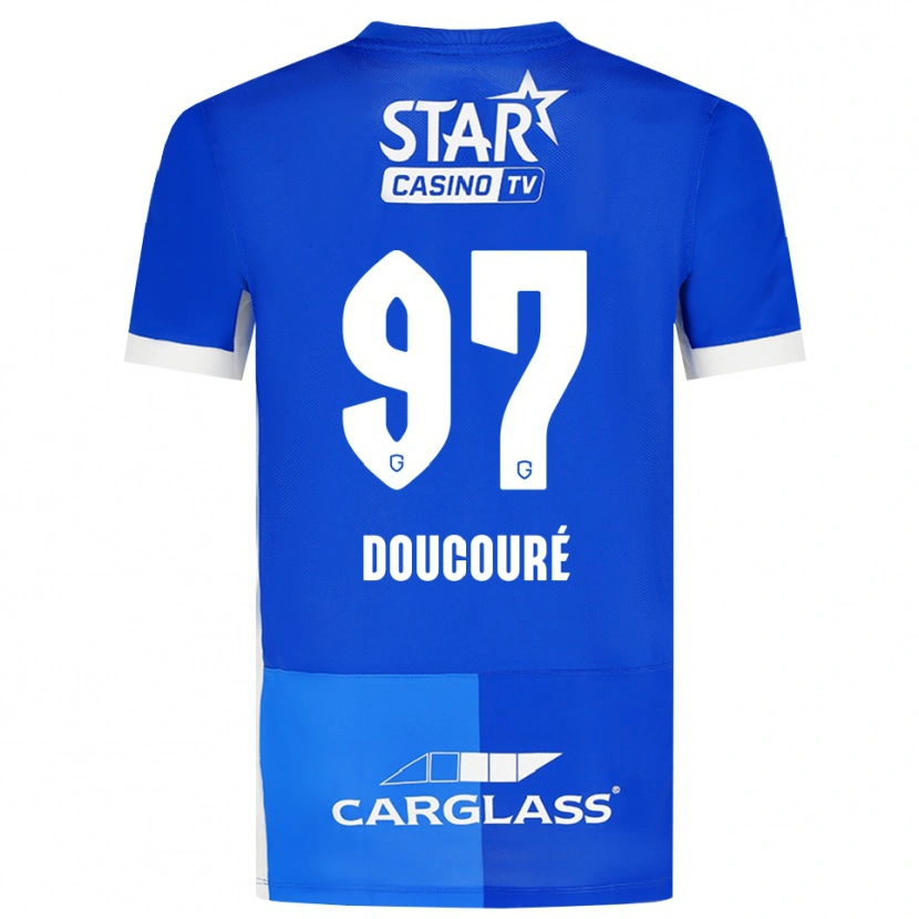 Danxen Kinder Emile Doucouré #97 Mittelblau Königlichblau Weiß Heimtrikot Trikot 2026/27 T-Shirt Österreich