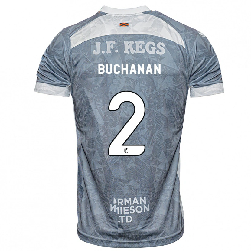 Danxen Kinder Marcus Buchanan #2 Hellgrau Auswärtstrikot Trikot 2026/27 T-Shirt Österreich