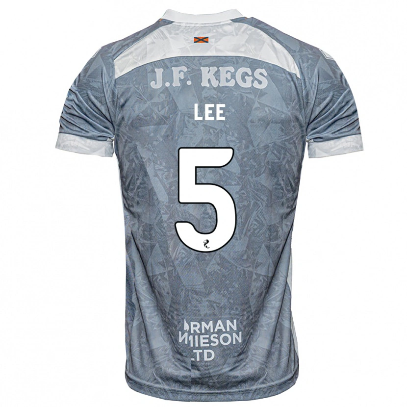 Danxen Kinder Brodie Lee #5 Hellgrau Auswärtstrikot Trikot 2026/27 T-Shirt Österreich