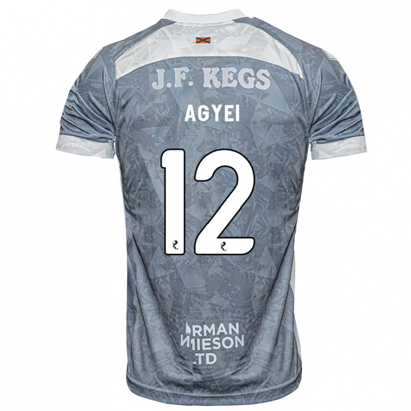 Danxen Kinder Emmanuel Agyei #12 Hellgrau Auswärtstrikot Trikot 2026/27 T-Shirt Österreich