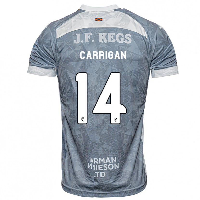 Danxen Kinder Leo Carrigan #14 Hellgrau Auswärtstrikot Trikot 2026/27 T-Shirt Österreich