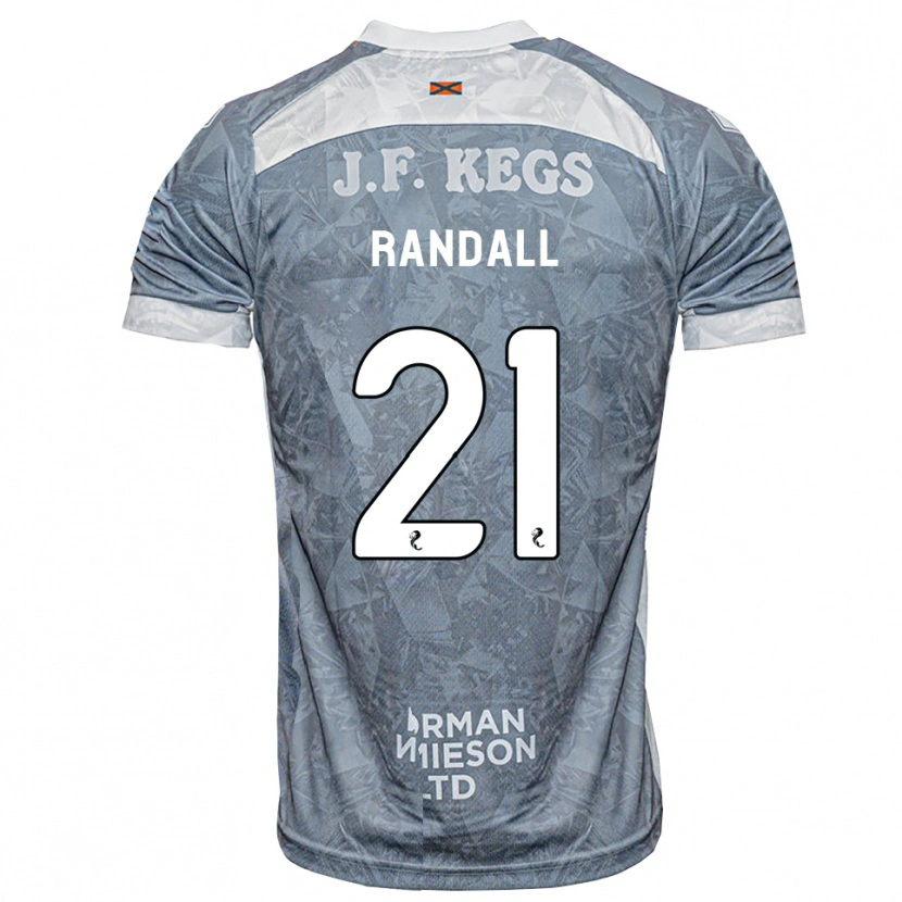Danxen Kinder Jesse Randall #21 Hellgrau Auswärtstrikot Trikot 2026/27 T-Shirt Österreich