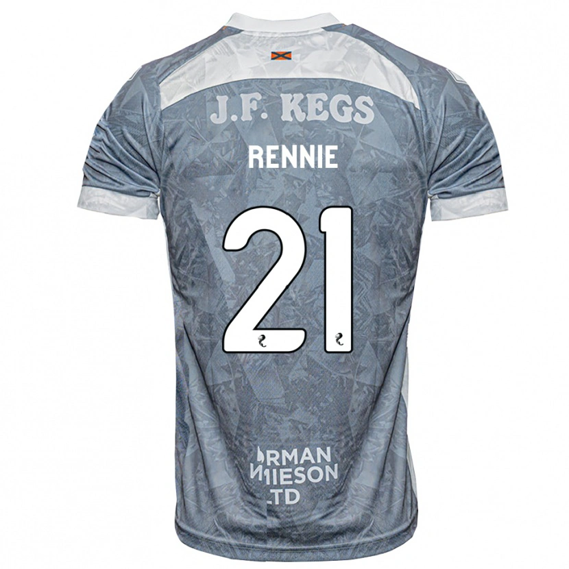 Danxen Kinder Beth Rennie #21 Hellgrau Auswärtstrikot Trikot 2026/27 T-Shirt Österreich