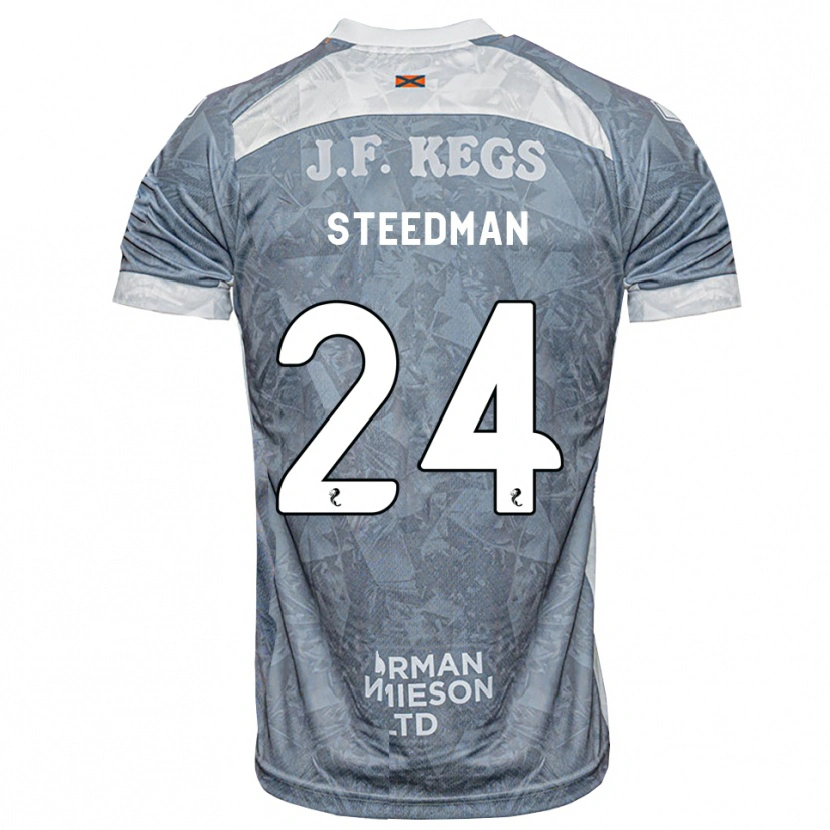 Danxen Kinder Laura Steedman #24 Hellgrau Auswärtstrikot Trikot 2026/27 T-Shirt Österreich