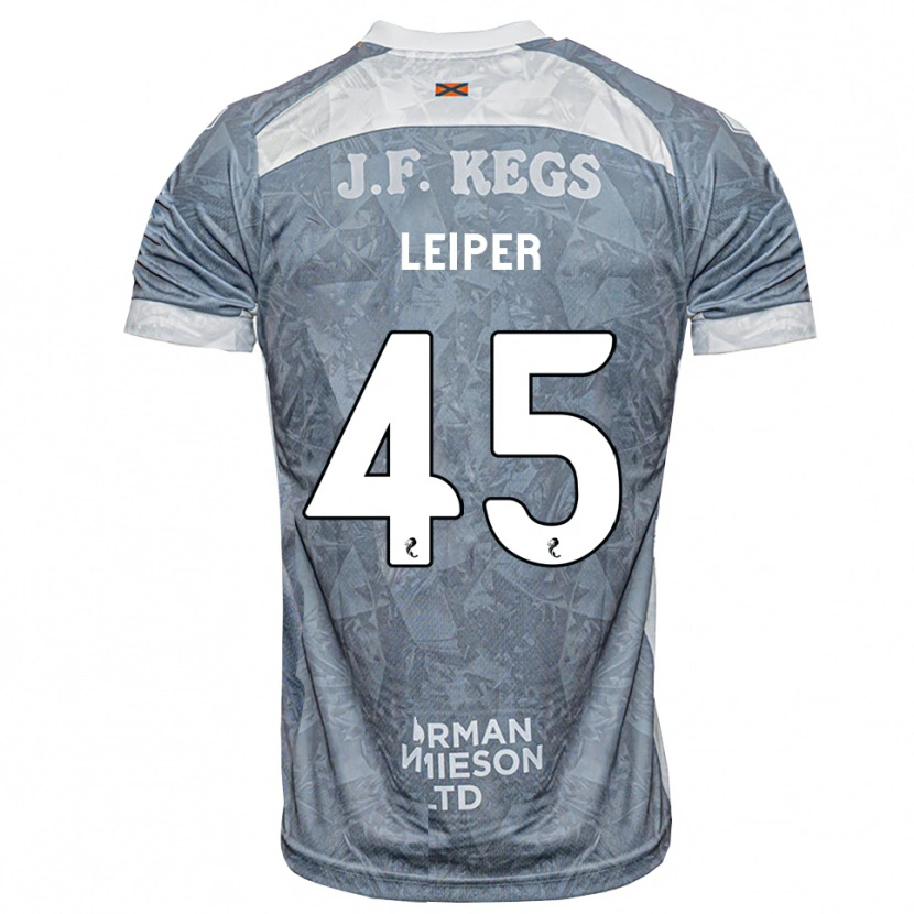 Danxen Kinder Cohen Leiper #45 Hellgrau Auswärtstrikot Trikot 2026/27 T-Shirt Österreich