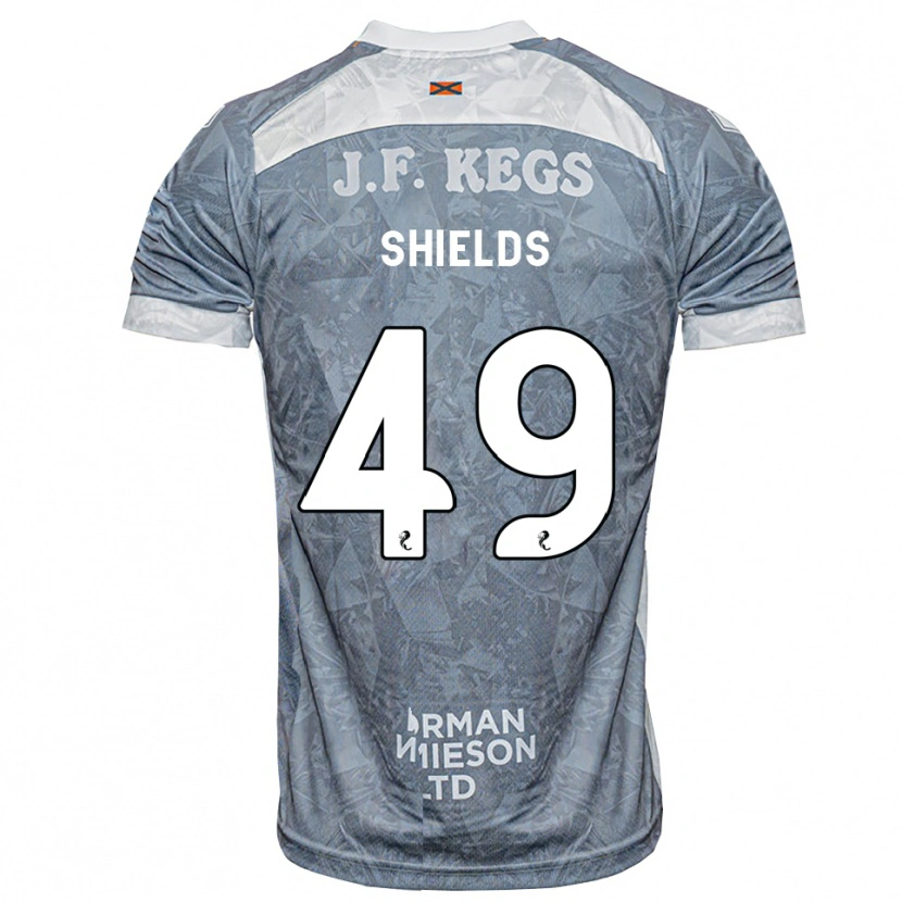 Danxen Kinder Conal Shields #49 Hellgrau Auswärtstrikot Trikot 2026/27 T-Shirt Österreich