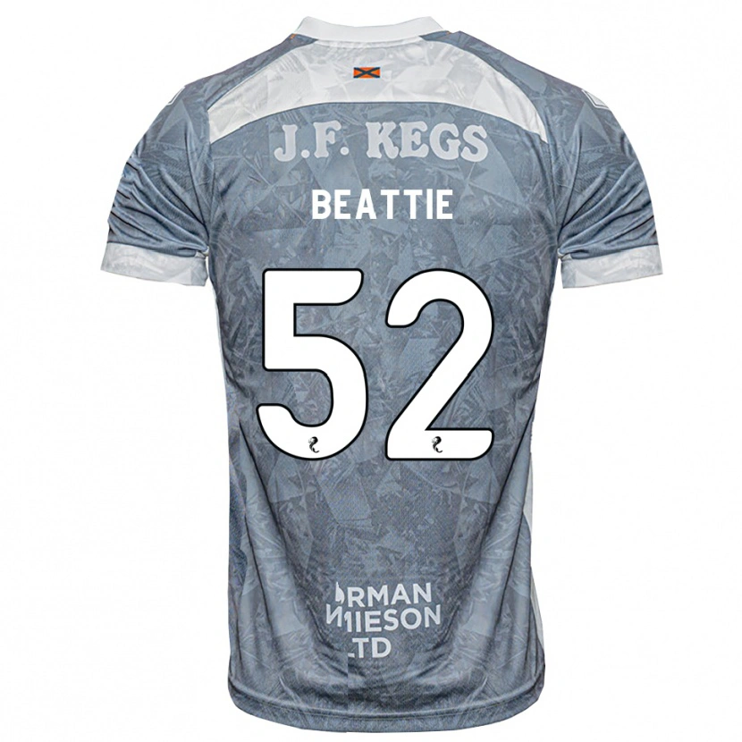 Danxen Kinder Calvin Beattie #52 Hellgrau Auswärtstrikot Trikot 2026/27 T-Shirt Österreich
