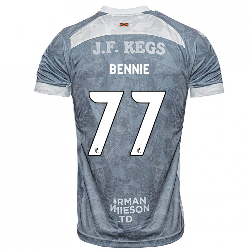 Danxen Kinder Daniel Bennie #77 Hellgrau Auswärtstrikot Trikot 2026/27 T-Shirt Österreich