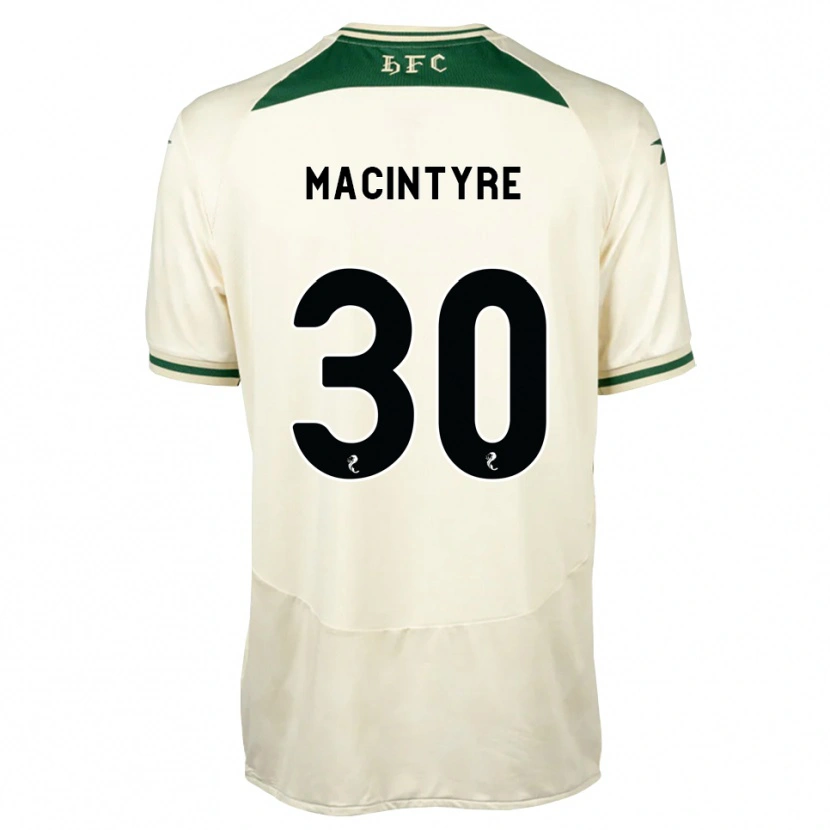 Danxen Kinder Jacob Macintyre #30 Weiß Waldgrün Auswärtstrikot Trikot 2026/27 T-Shirt Österreich
