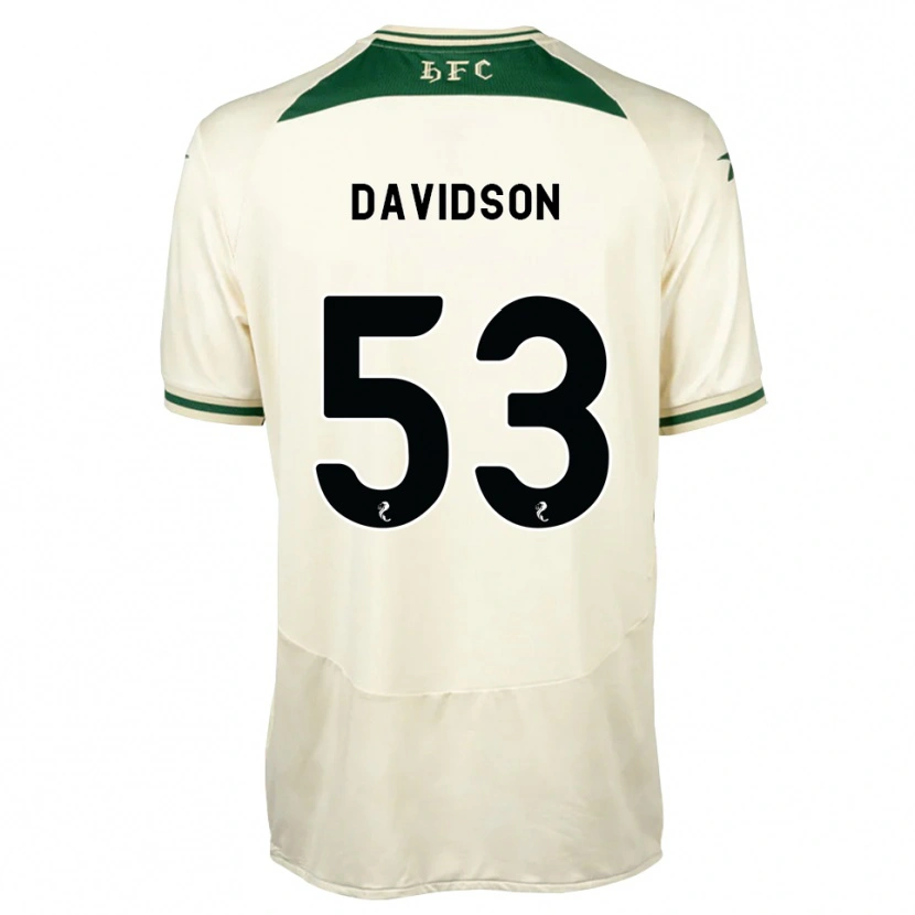 Danxen Kinder Luke Davidson #53 Weiß Waldgrün Auswärtstrikot Trikot 2026/27 T-Shirt Österreich