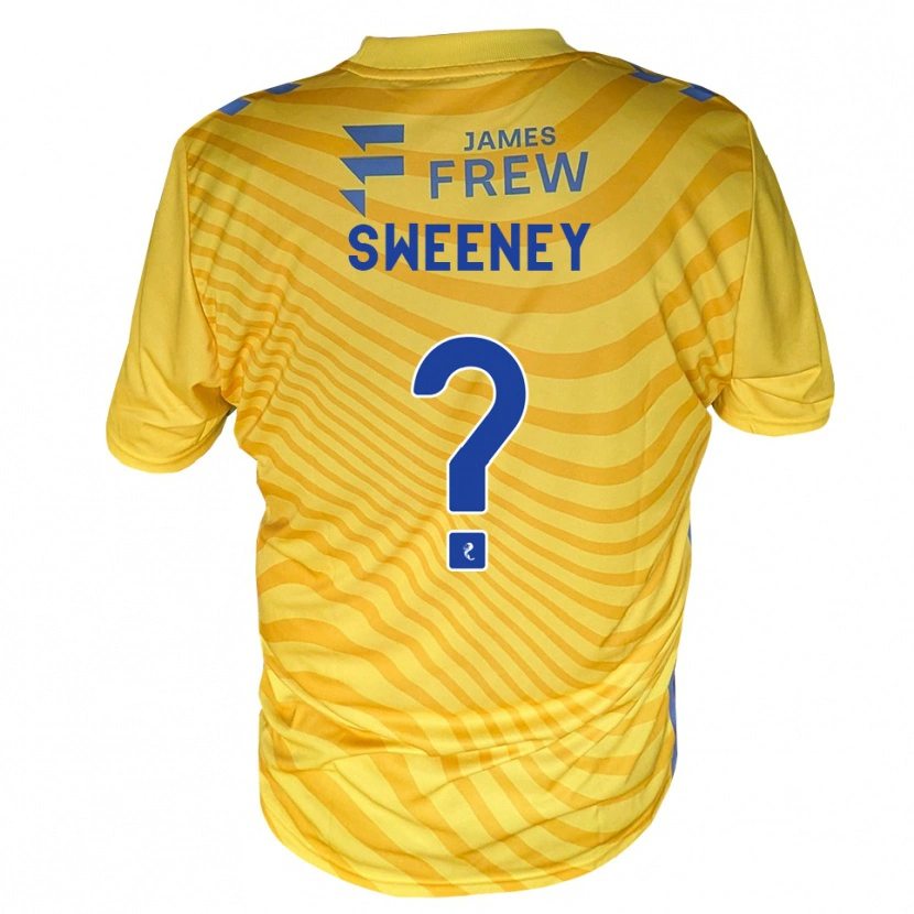 Danxen Kinder Connor Sweeney #0 Königsblau Gelb Auswärtstrikot Trikot 2026/27 T-Shirt Österreich