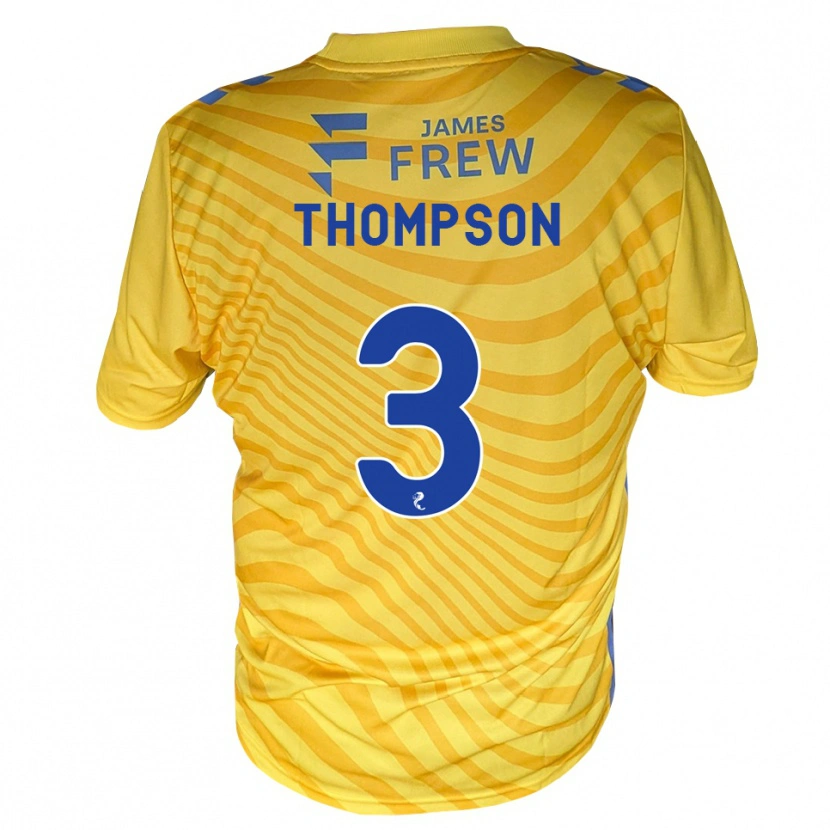 Danxen Kinder Dominic Thompson #3 Königsblau Gelb Auswärtstrikot Trikot 2026/27 T-Shirt Österreich