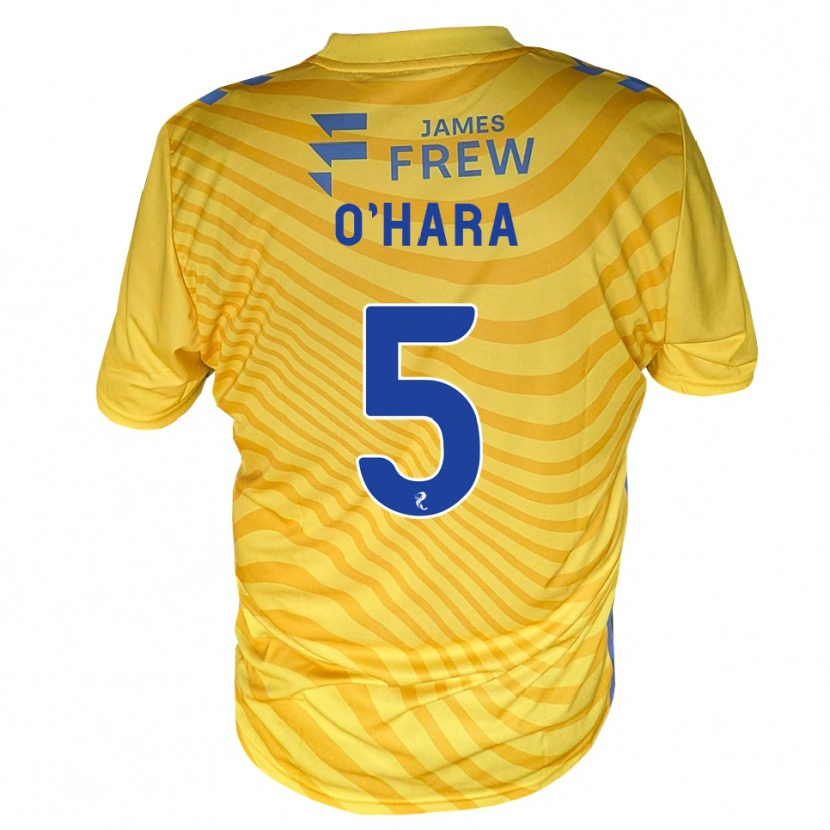Danxen Kinder Mark O'hara #5 Königsblau Gelb Auswärtstrikot Trikot 2026/27 T-Shirt Österreich