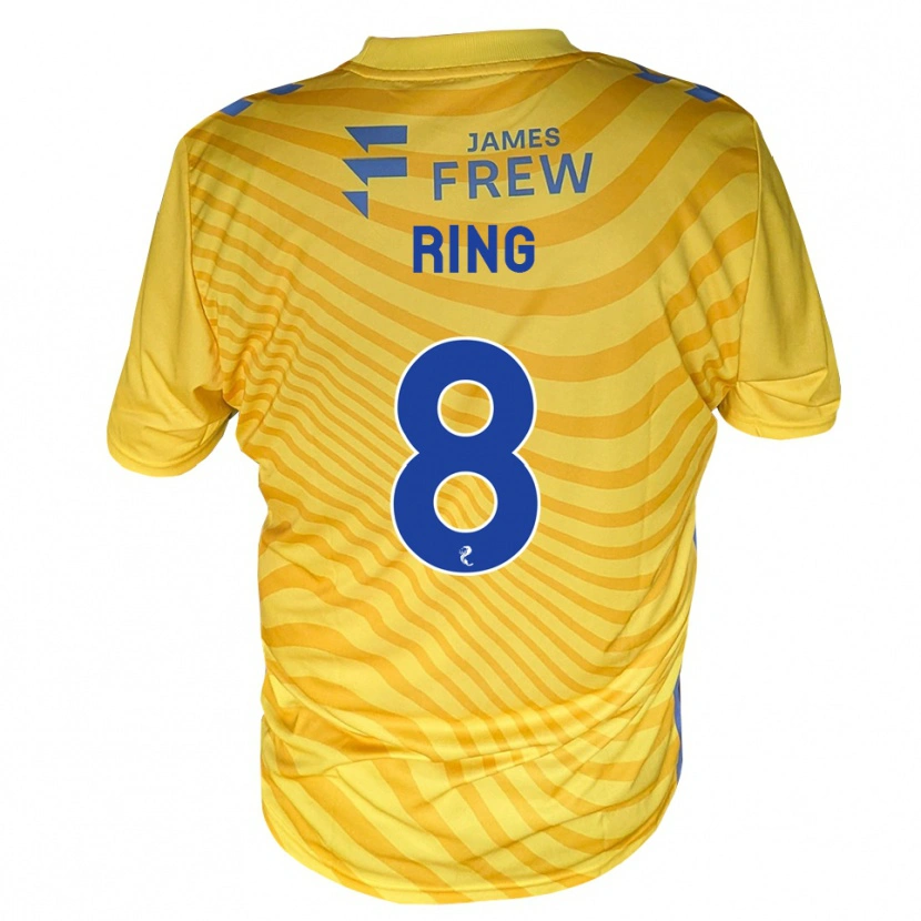Danxen Kinder Erik Ring #8 Königsblau Gelb Auswärtstrikot Trikot 2026/27 T-Shirt Österreich