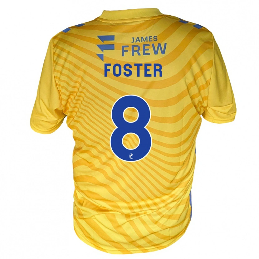 Danxen Kinder Logan Foster #8 Königsblau Gelb Auswärtstrikot Trikot 2026/27 T-Shirt Österreich