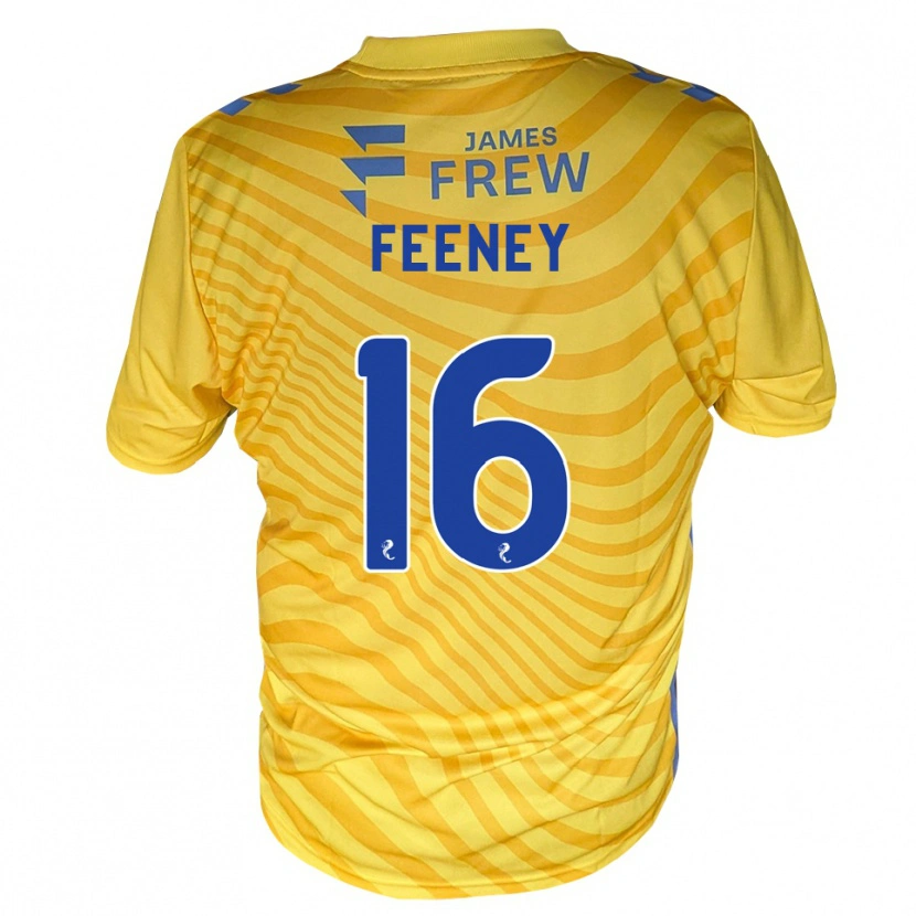 Danxen Kinder Guy Feeney #16 Königsblau Gelb Auswärtstrikot Trikot 2026/27 T-Shirt Österreich