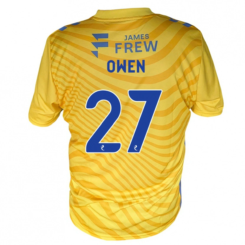 Danxen Kinder Ieuan Owen #27 Königsblau Gelb Auswärtstrikot Trikot 2026/27 T-Shirt Österreich