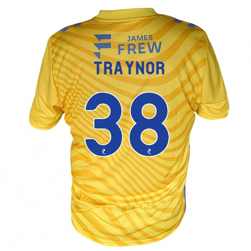 Danxen Kinder Archie Traynor #38 Königsblau Gelb Auswärtstrikot Trikot 2026/27 T-Shirt Österreich