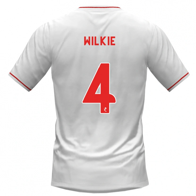 Danxen Kinder Jack Wilkie #4 Weiß Rot Auswärtstrikot Trikot 2026/27 T-Shirt Österreich