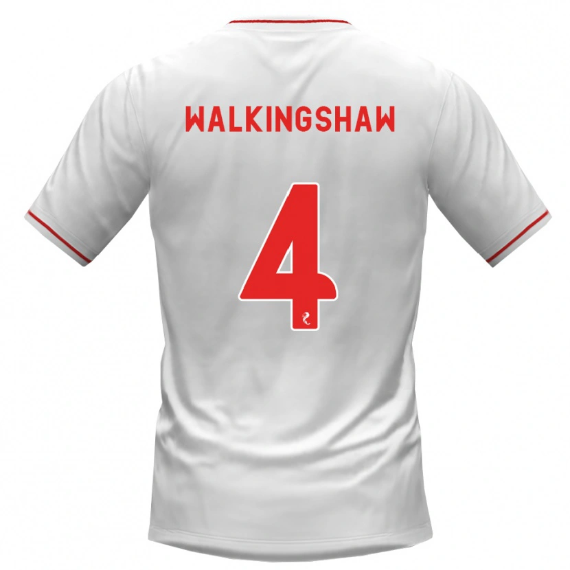 Danxen Kinder Rachel Walkingshaw #4 Weiß Rot Auswärtstrikot Trikot 2026/27 T-Shirt Österreich