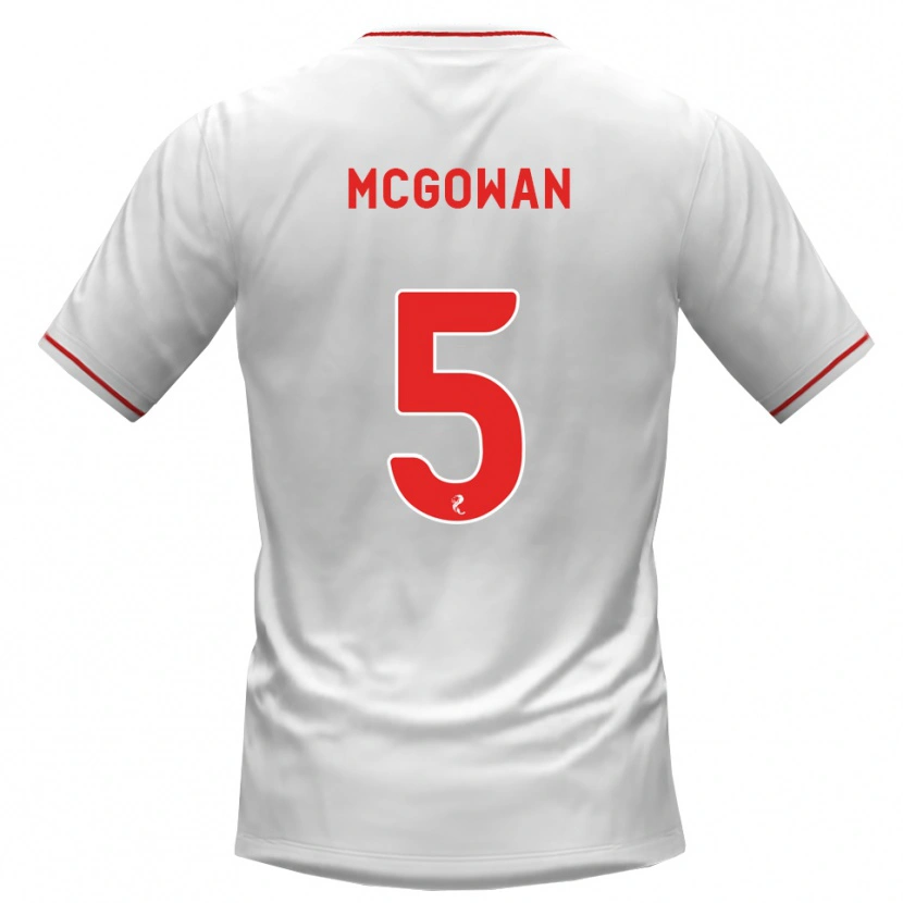 Danxen Kinder Ryan Mcgowan #5 Weiß Rot Auswärtstrikot Trikot 2026/27 T-Shirt Österreich