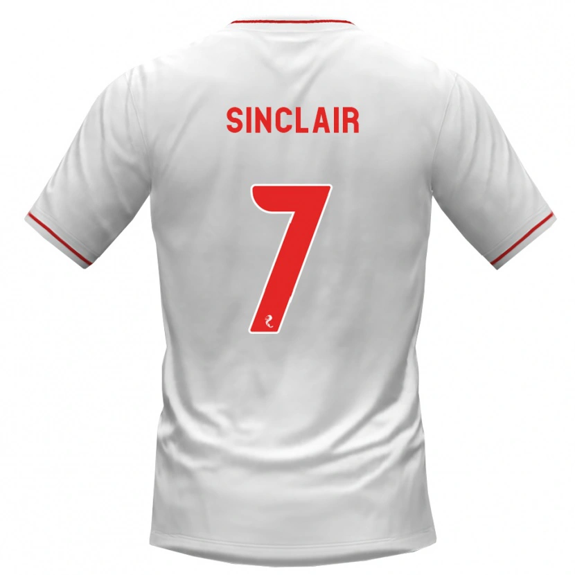 Danxen Kinder Tyrese Sinclair #7 Weiß Rot Auswärtstrikot Trikot 2026/27 T-Shirt Österreich