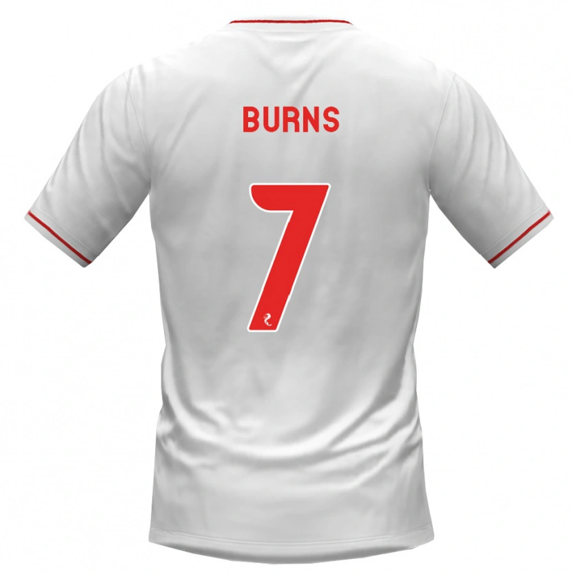 Danxen Kinder Erin Burns #7 Weiß Rot Auswärtstrikot Trikot 2026/27 T-Shirt Österreich