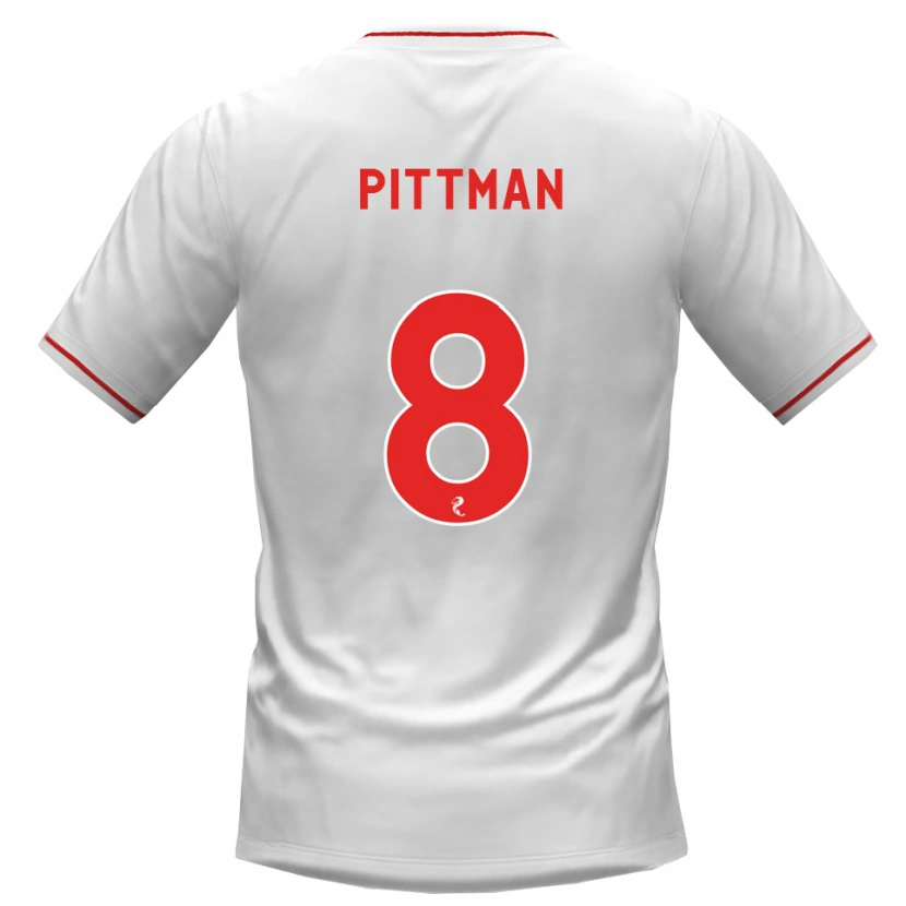 Danxen Kinder Scott Pittman #8 Weiß Rot Auswärtstrikot Trikot 2026/27 T-Shirt Österreich