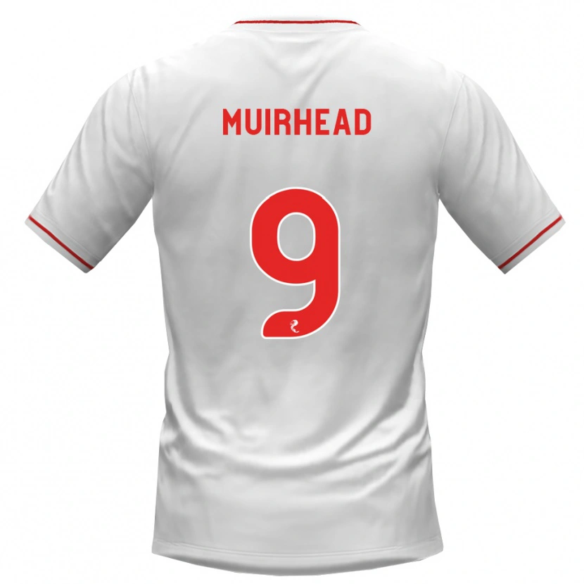 Danxen Kinder Robbie Muirhead #9 Weiß Rot Auswärtstrikot Trikot 2026/27 T-Shirt Österreich