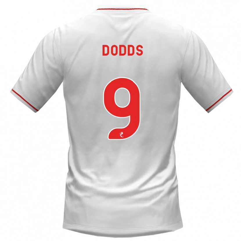 Danxen Kinder Jen Dodds #9 Weiß Rot Auswärtstrikot Trikot 2026/27 T-Shirt Österreich
