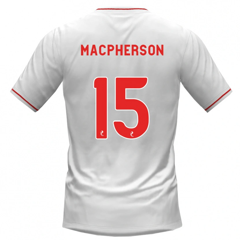 Danxen Kinder Cammy Macpherson #15 Weiß Rot Auswärtstrikot Trikot 2026/27 T-Shirt Österreich