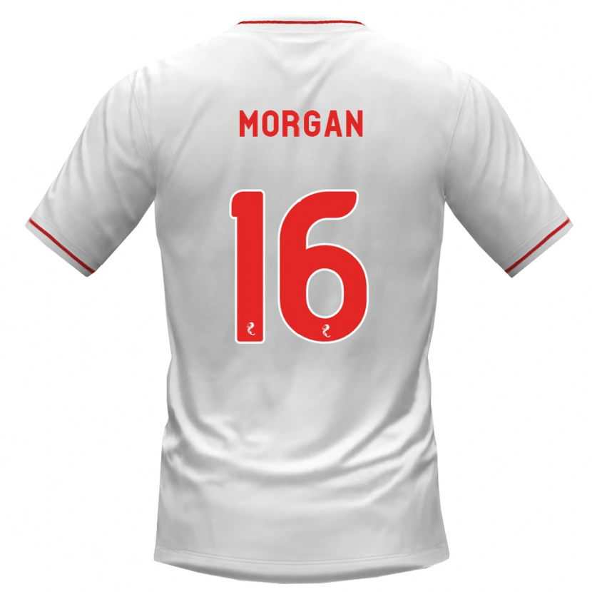 Danxen Kinder Briony Morgan #16 Weiß Rot Auswärtstrikot Trikot 2026/27 T-Shirt Österreich
