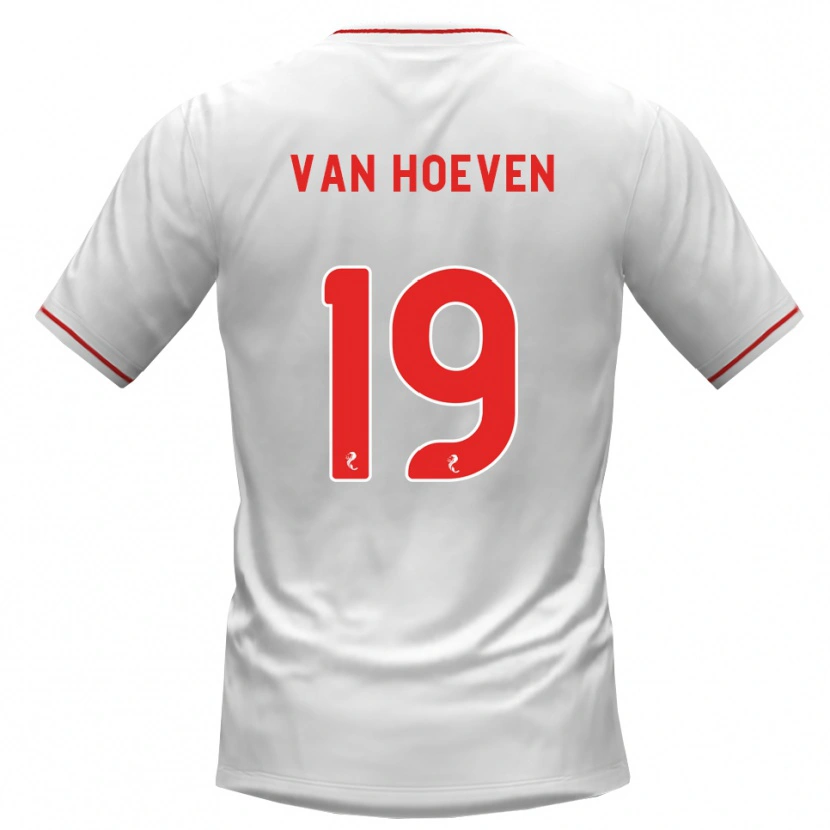 Danxen Kinder Bradly Van Hoeven #19 Weiß Rot Auswärtstrikot Trikot 2026/27 T-Shirt Österreich