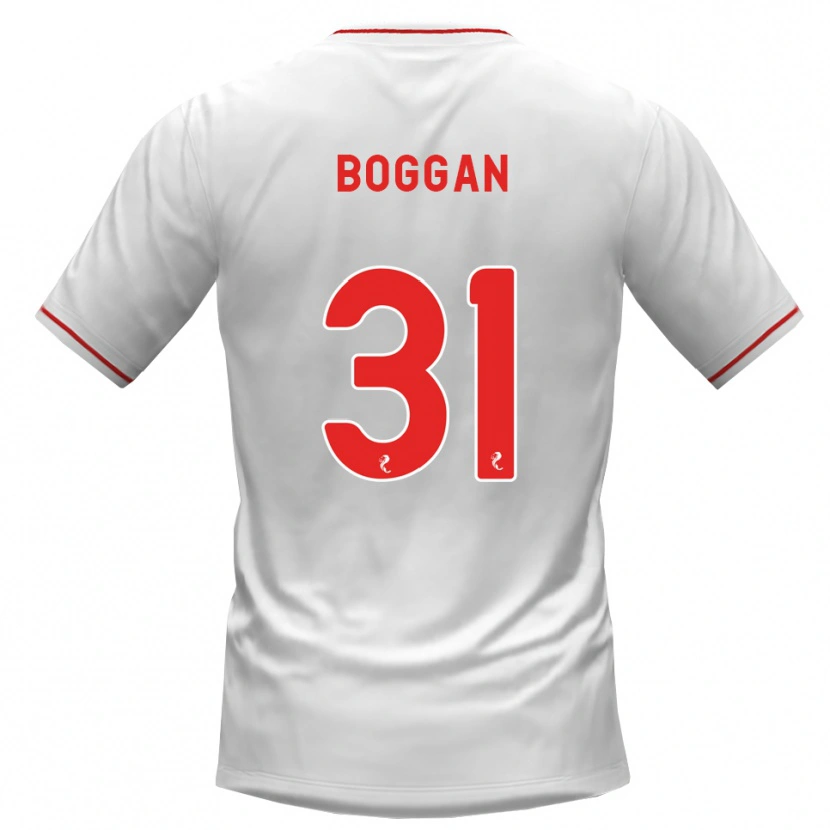 Danxen Kinder Joe Boggan #31 Weiß Rot Auswärtstrikot Trikot 2026/27 T-Shirt Österreich