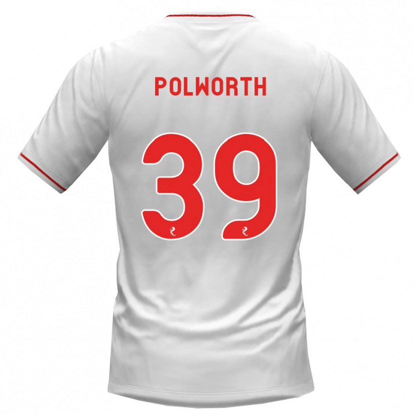 Danxen Kinder Liam Polworth #39 Weiß Rot Auswärtstrikot Trikot 2026/27 T-Shirt Österreich