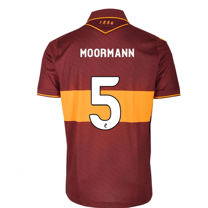 Danxen Kinder Martin Moormann #5 Orange Maroon Auswärtstrikot Trikot 2026/27 T-Shirt Österreich