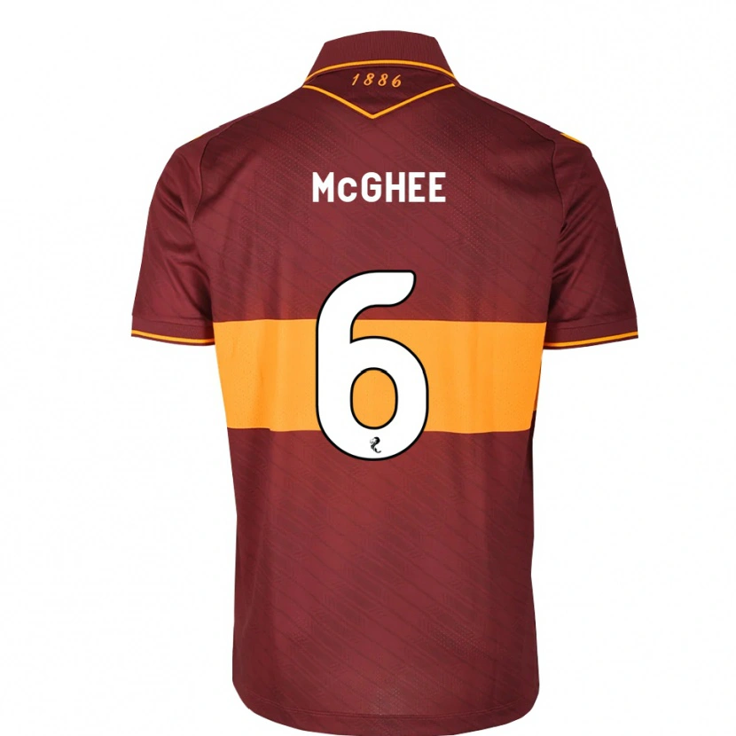 Danxen Kinder Jordan Mcghee #6 Orange Maroon Auswärtstrikot Trikot 2026/27 T-Shirt Österreich