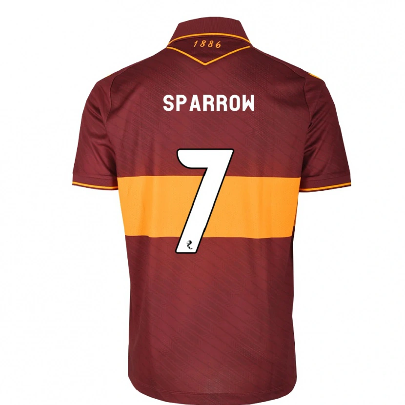Danxen Kinder Tom Sparrow #7 Orange Maroon Auswärtstrikot Trikot 2026/27 T-Shirt Österreich