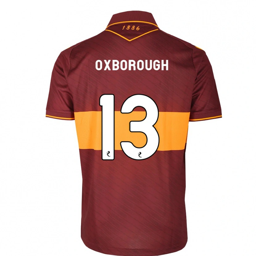 Danxen Kinder Aston Oxborough #13 Orange Maroon Auswärtstrikot Trikot 2026/27 T-Shirt Österreich