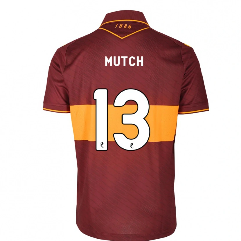 Danxen Kinder Emily Mutch #13 Orange Maroon Auswärtstrikot Trikot 2026/27 T-Shirt Österreich