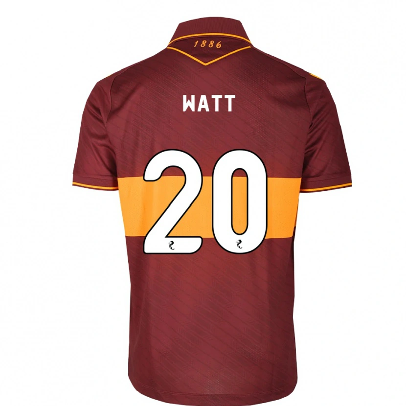 Danxen Kinder Elliot Watt #20 Orange Maroon Auswärtstrikot Trikot 2026/27 T-Shirt Österreich