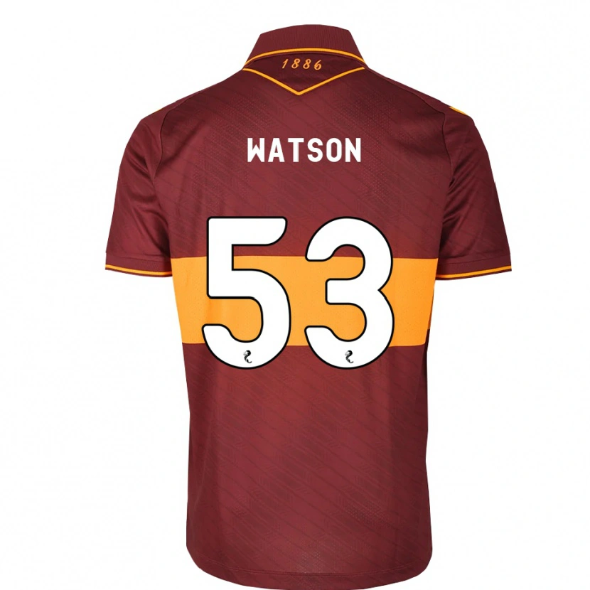 Danxen Kinder Blane Watson #53 Orange Maroon Auswärtstrikot Trikot 2026/27 T-Shirt Österreich