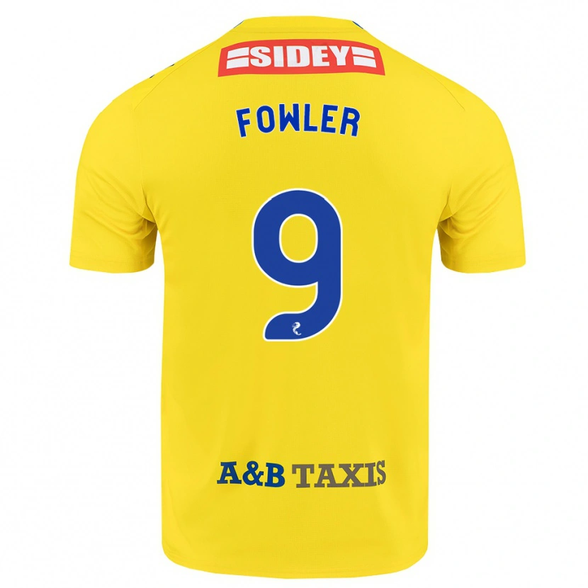 Danxen Kinder Josh Fowler #9 Gelb Blau Schwarz Auswärtstrikot Trikot 2026/27 T-Shirt Österreich