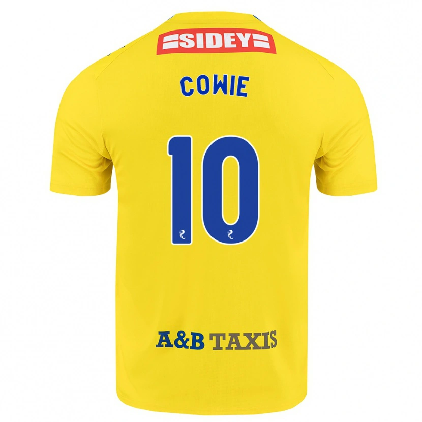 Danxen Kinder Ellie-May Cowie #10 Gelb Blau Schwarz Auswärtstrikot Trikot 2026/27 T-Shirt Österreich