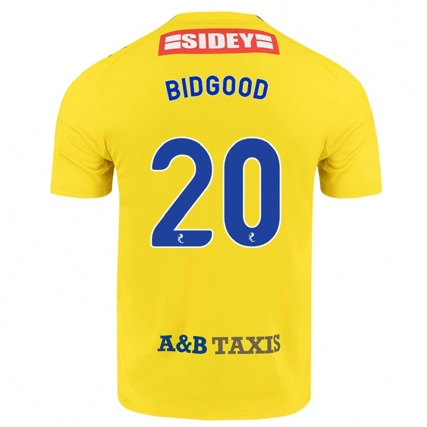 Danxen Kinder Aoife Bidgood #20 Gelb Blau Schwarz Auswärtstrikot Trikot 2026/27 T-Shirt Österreich