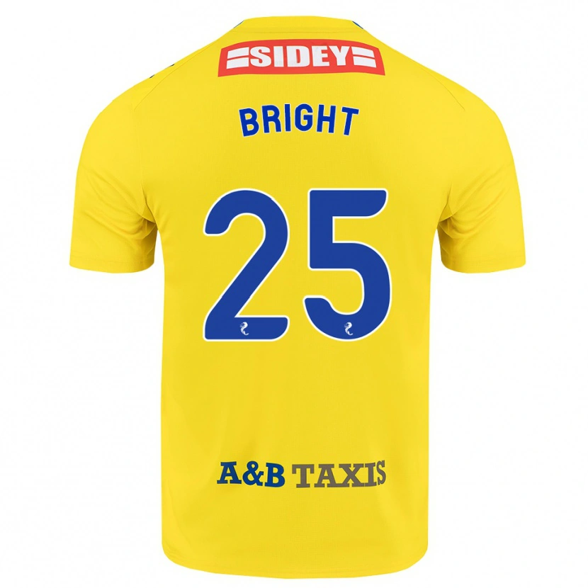 Danxen Kinder Scott Bright #25 Gelb Blau Schwarz Auswärtstrikot Trikot 2026/27 T-Shirt Österreich