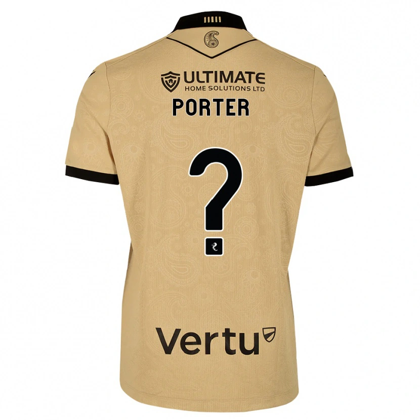 Danxen Kinder Ryan Porter #0 Burlywood Schwarz Auswärtstrikot Trikot 2026/27 T-Shirt Österreich