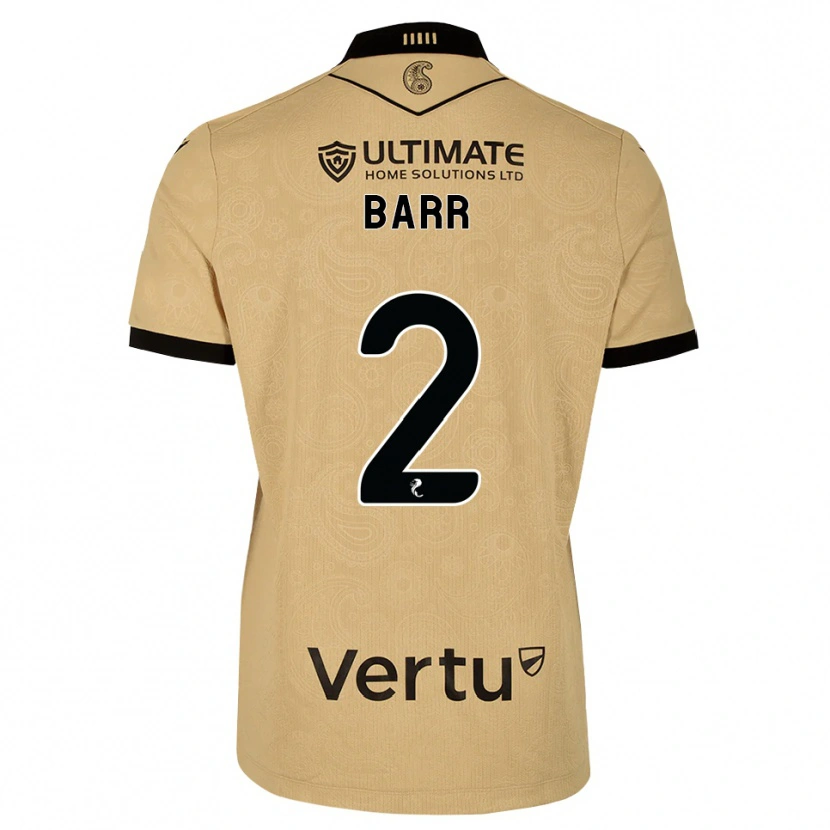 Danxen Kinder Jack Barr #2 Burlywood Schwarz Auswärtstrikot Trikot 2026/27 T-Shirt Österreich