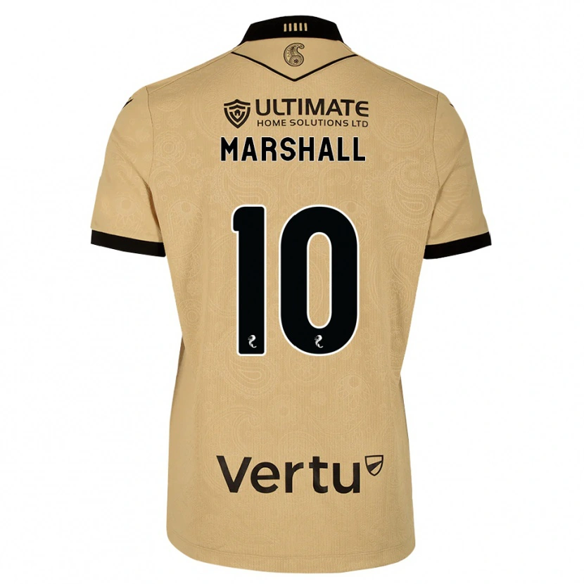 Danxen Kinder Lewis Marshall #10 Burlywood Schwarz Auswärtstrikot Trikot 2026/27 T-Shirt Österreich