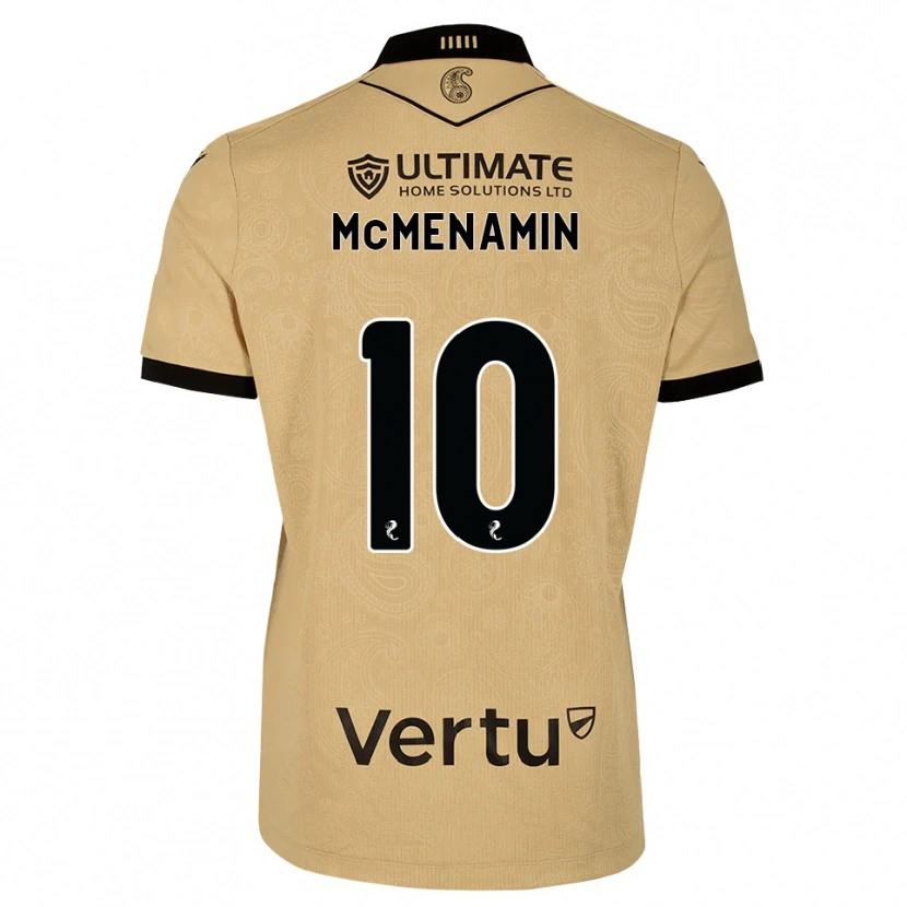 Danxen Kinder Conor Mcmenamin #10 Burlywood Schwarz Auswärtstrikot Trikot 2026/27 T-Shirt Österreich